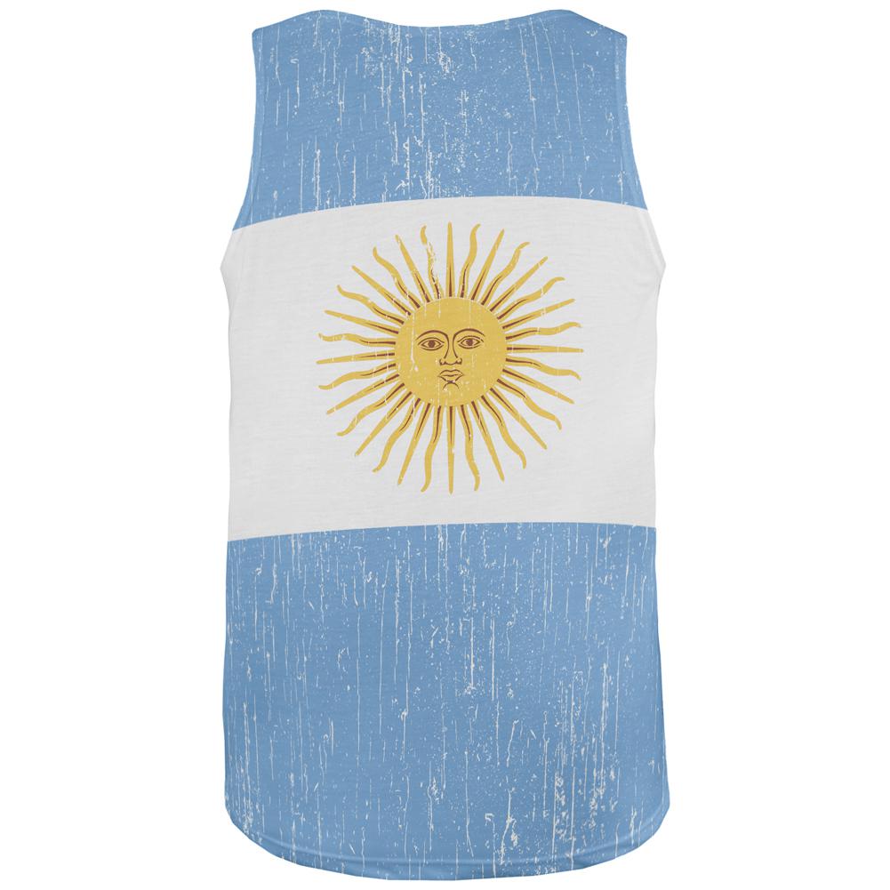 World Cup Argentina Sun All Over Mens Tank Top Men's Tank Tops Old Glory   