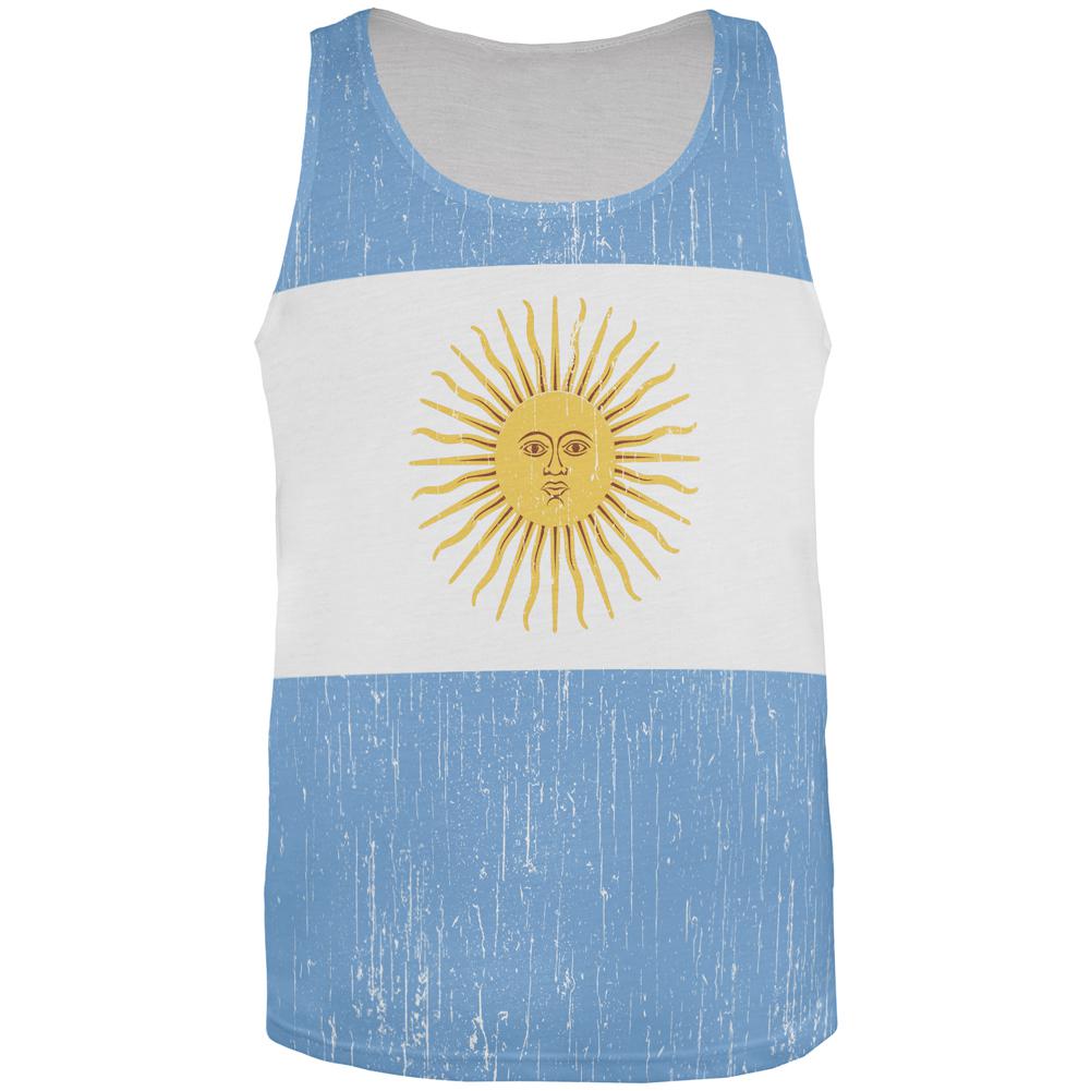 World Cup Argentina Sun All Over Mens Tank Top Men's Tank Tops Old Glory 2XL Multi 