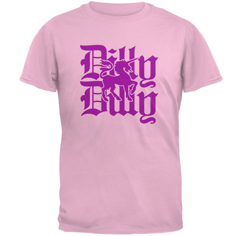 Olde English Dilly Dilly Royal Unicorn Mens T Shirt Men's T-Shirts Old Glory 2XL Light Pink 