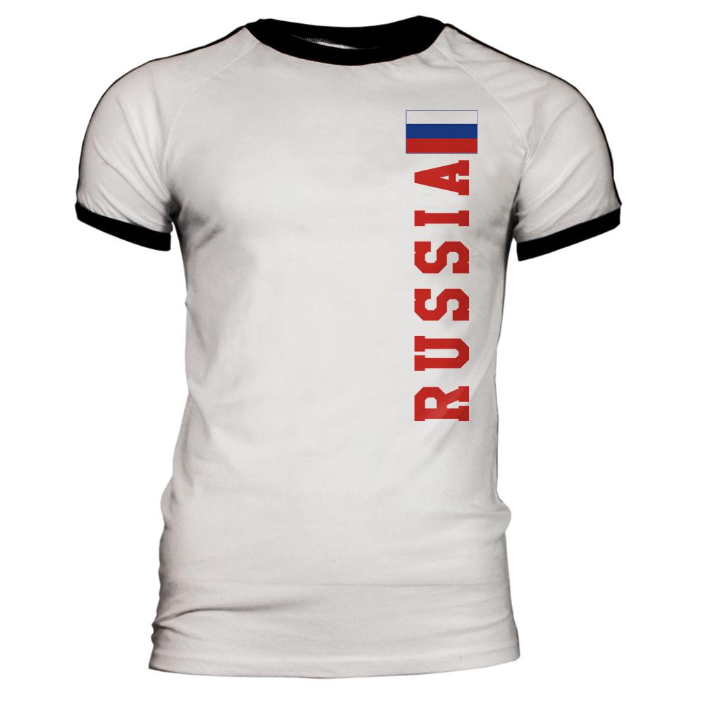 World Cup Russia Mens Soccer Jersey T-Shirt Men's T-Shirts Old Glory 2XL White-Black 