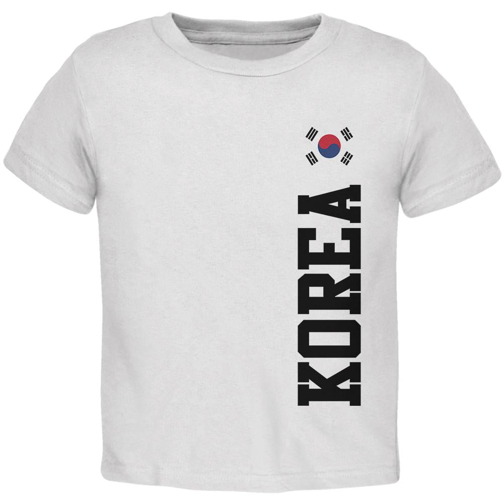 World Cup Korea Toddler T Shirt Toddler T-Shirts Old Glory 2T White 