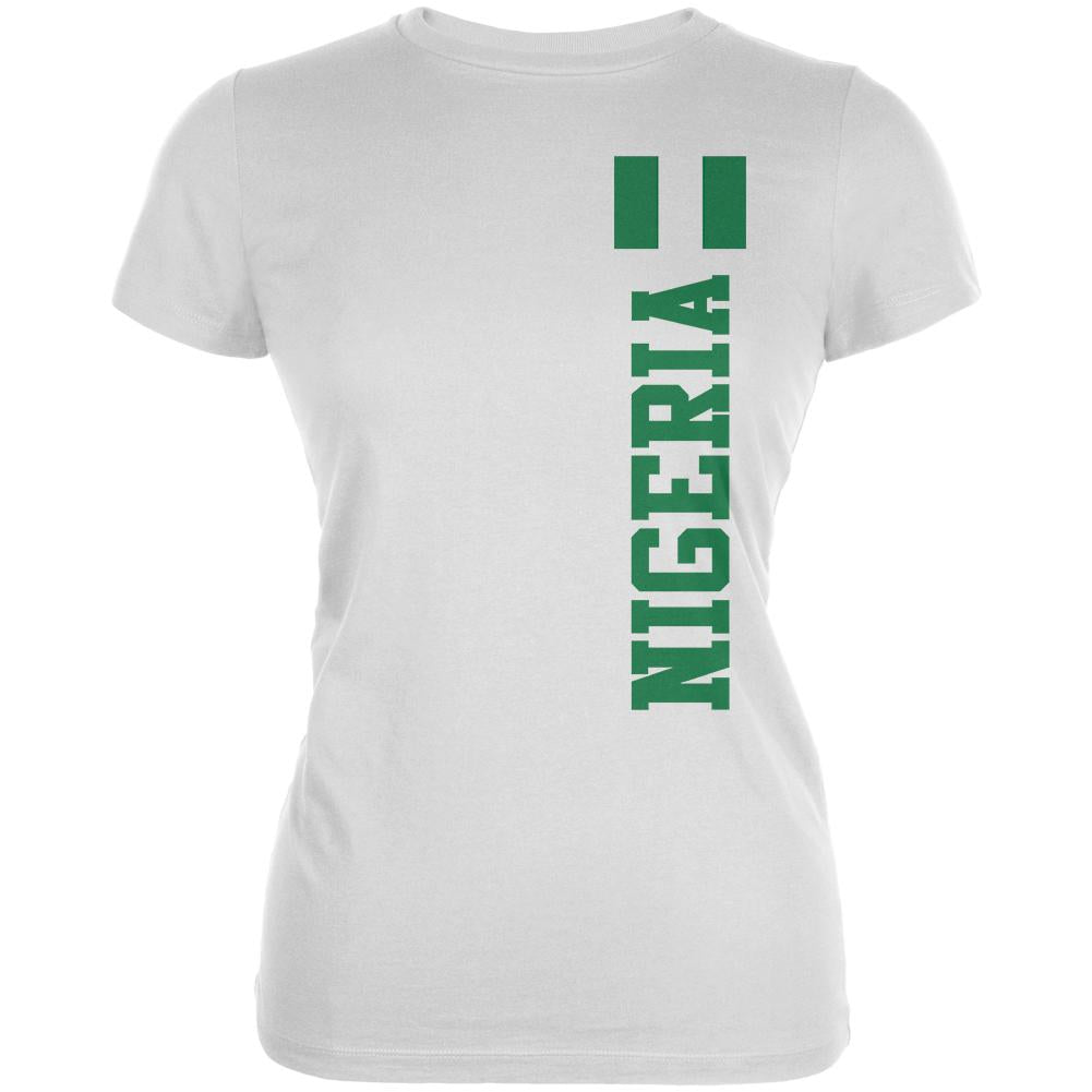 World Cup Nigeria Juniors Soft T Shirt Juniors T-Shirts Old Glory 2XL White 