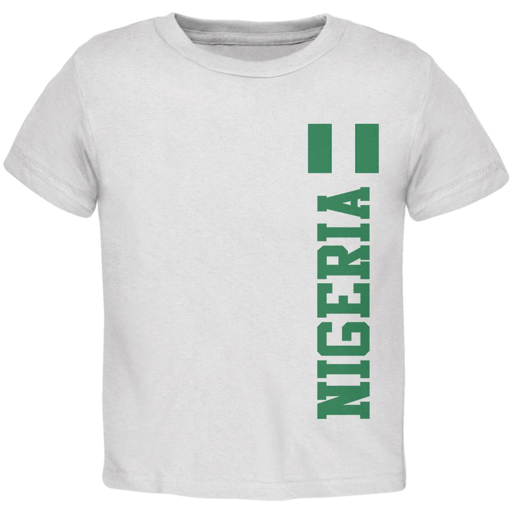 World Cup Nigeria Toddler T Shirt Toddler T-Shirts Old Glory 2T White 