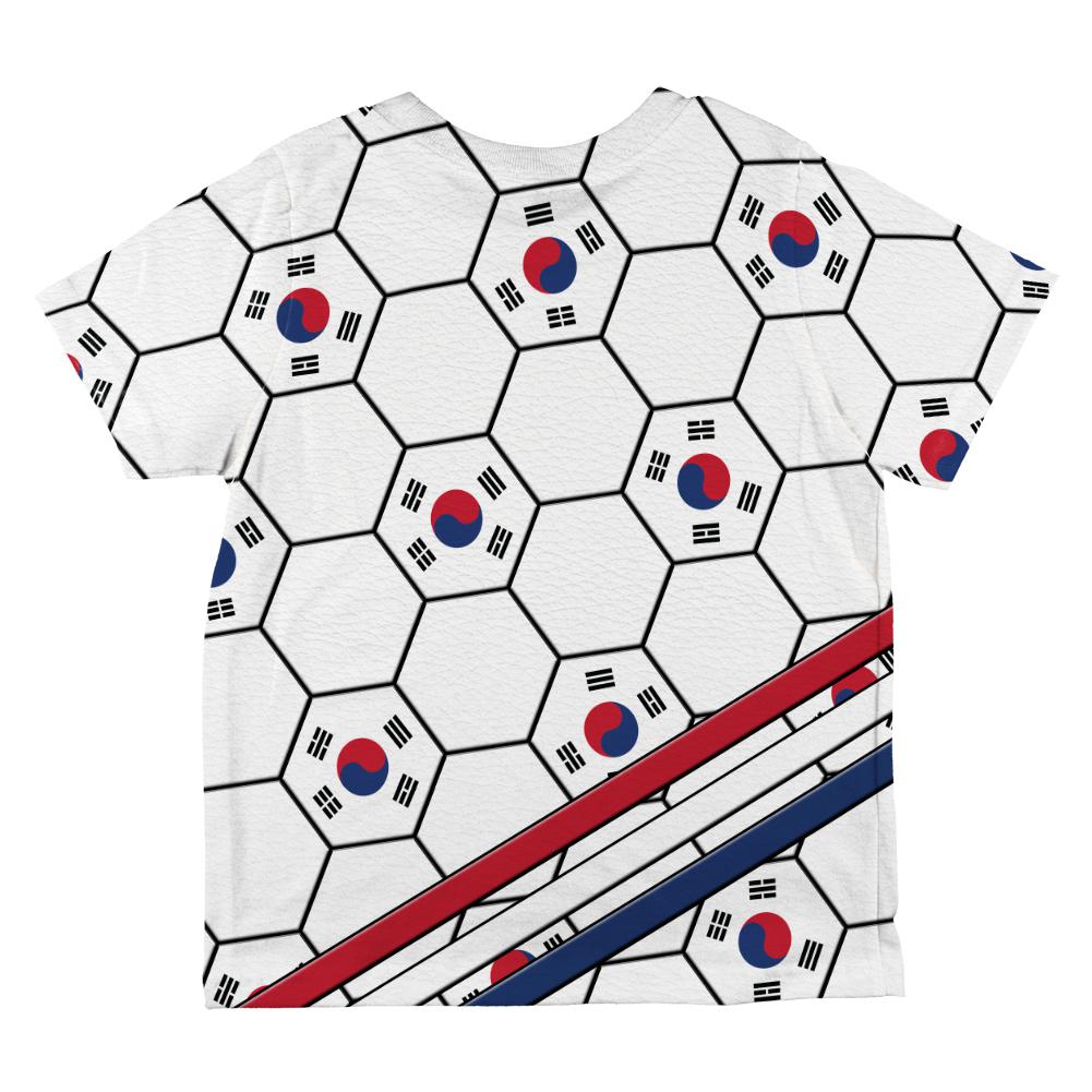 World Cup South Korea Soccer Ball All Over Toddler T Shirt Toddler T-Shirts Old Glory   