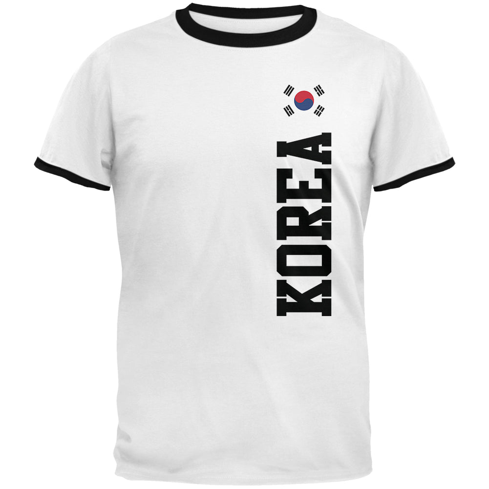 World Cup South Korea Mens Ringer T Shirt Men's T-Shirts Old Glory 2XL White-Black 