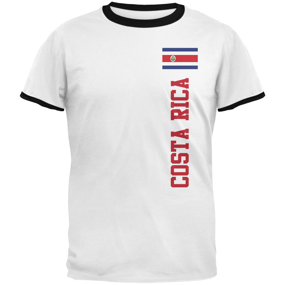 World Cup Costa Rica Mens Ringer T Shirt Men's T-Shirts Old Glory 2XL White-Black 