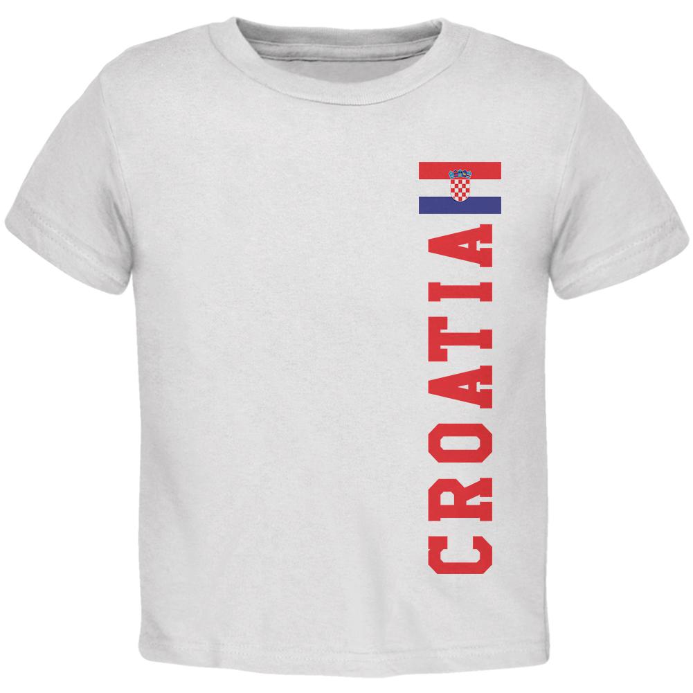 World Cup Croatia Toddler T Shirt Toddler T-Shirts Old Glory 2T White 