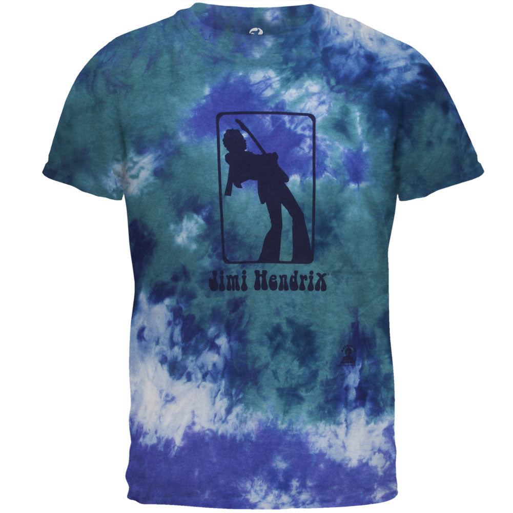 Jimi Hendrix - Silhouette Poster Tie Dye Mens T Shirt Men's T-Shirts Grateful Dead MD