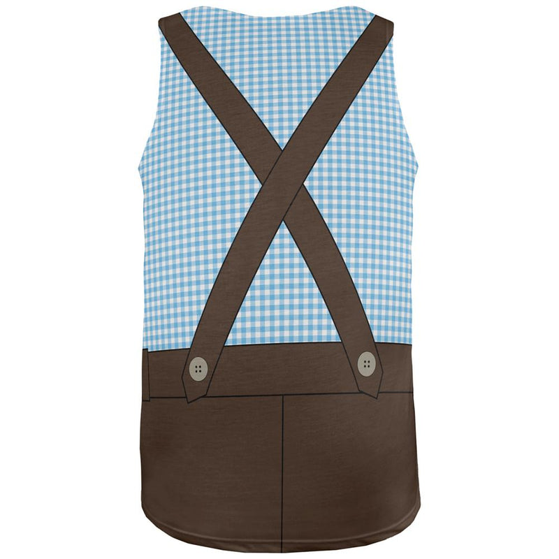 Oktoberfest Blue Lederhosen Costume German All Over Mens Tank Top Men's Tank Tops Old Glory   