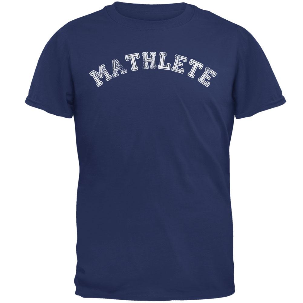 Back To School Mathlete Mens T Shirt Men's T-Shirts Old Glory 2XL Blue 