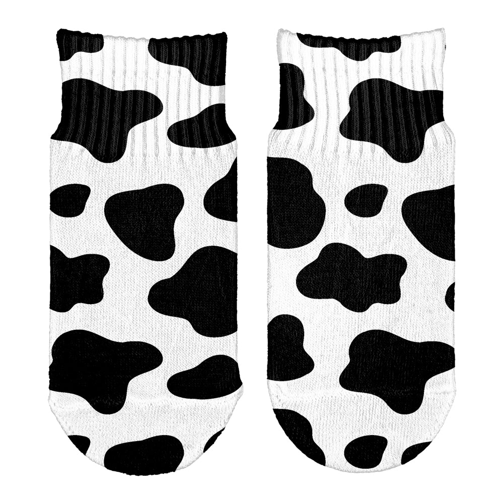 Cow Pattern Costume All Over Toddler Ankle Socks Toddler Socks Old Glory OS White 