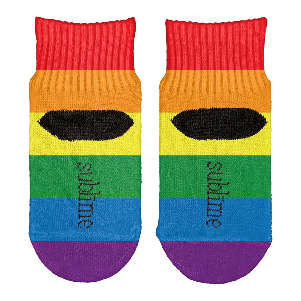 Rainbow Gay Pride Flag All Over Toddler Ankle Socks Toddler Socks Old Glory   