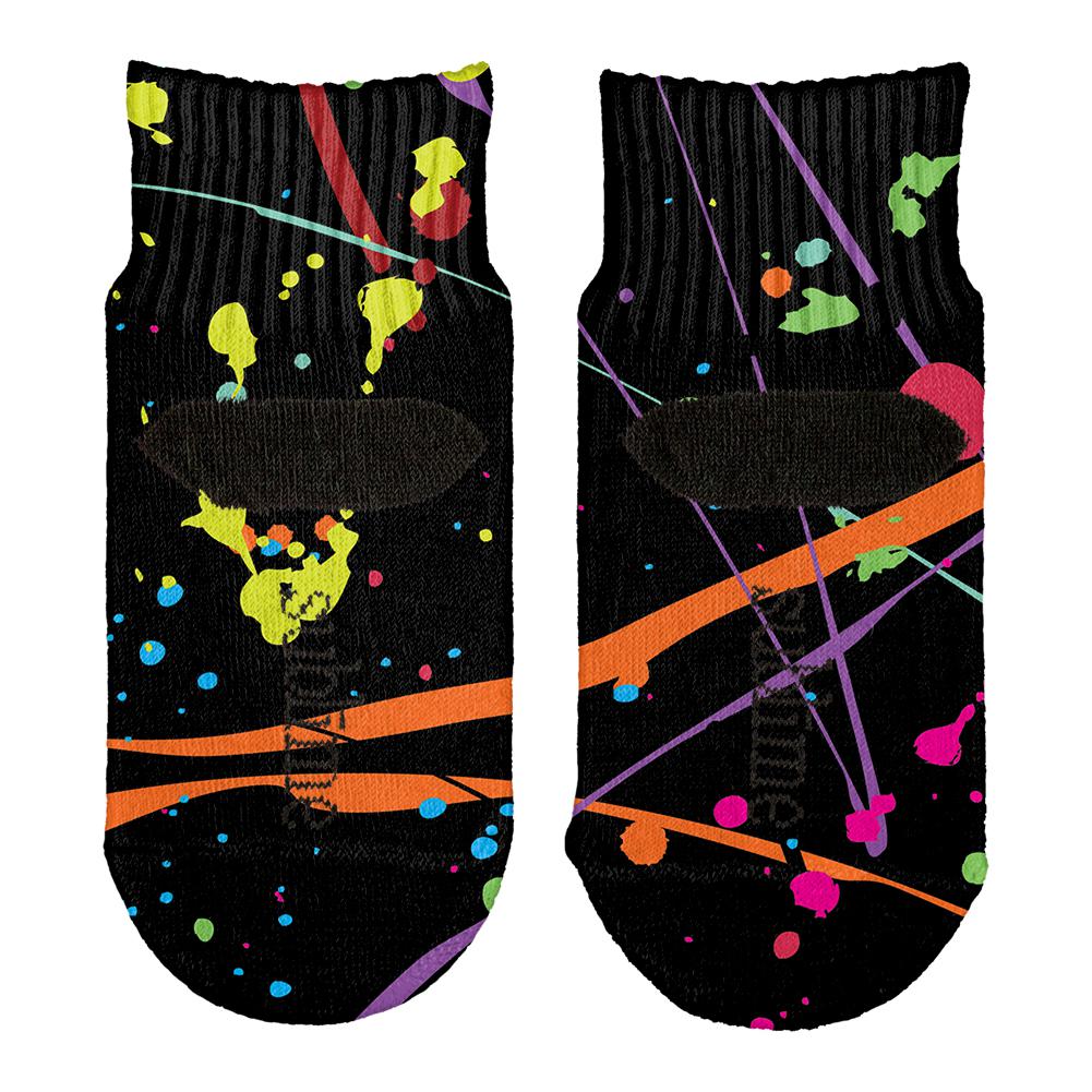 Splatter Paint Black All Over Toddler Ankle Socks Toddler Socks Old Glory   