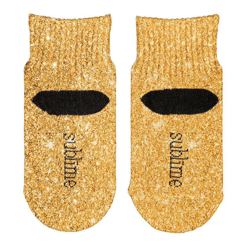 Gold Faux Glitter All Over Toddler Ankle Socks Toddler Socks Old Glory   