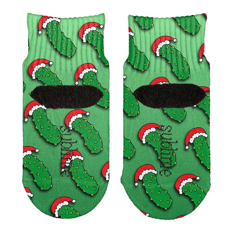 Christmas German Pickle Pattern All Over Toddler Ankle Socks Toddler Socks Old Glory   