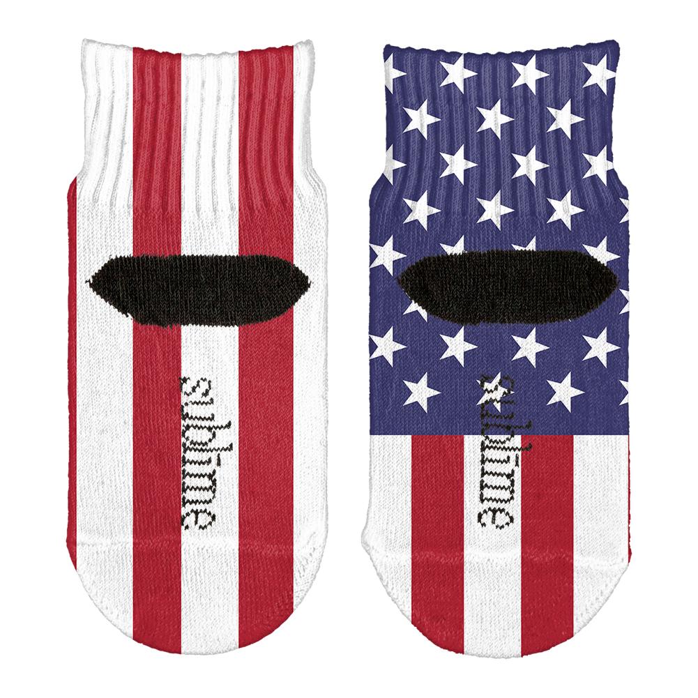 4th of July American Flag All Over Toddler Ankle Socks Toddler Socks Old Glory   