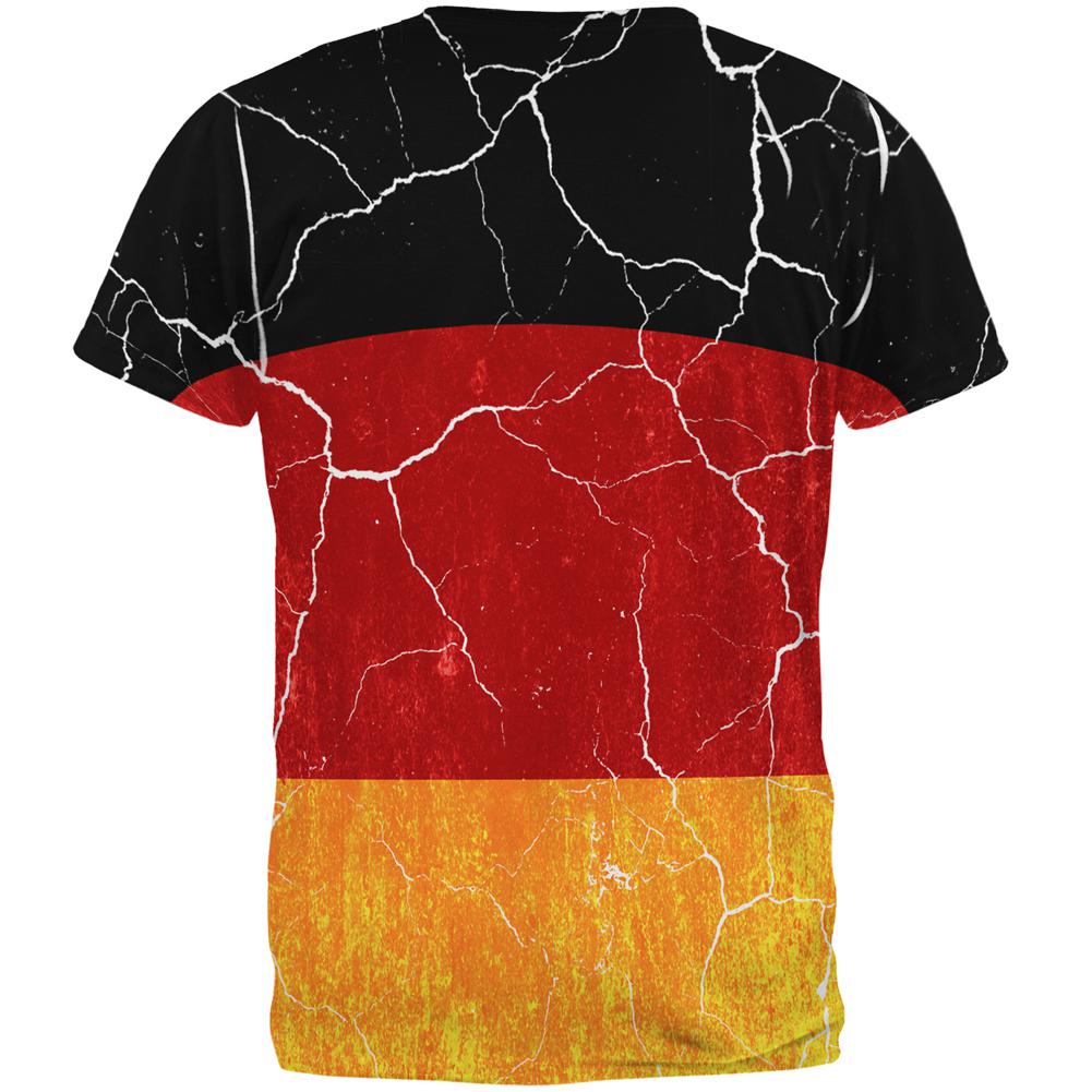 Oktoberfest Distressed Grunge German Flag All Over Mens T Shirt Men's T-Shirts Old Glory   