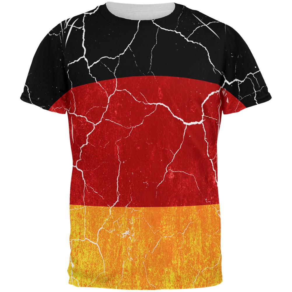 Oktoberfest Distressed Grunge German Flag All Over Mens T Shirt Men's T-Shirts Old Glory 2XL Multi 