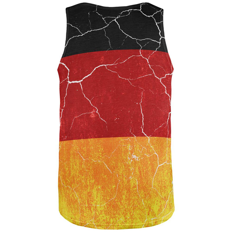 Oktoberfest Distressed Grunge German Flag All Over Mens Tank Top Men's Tank Tops Old Glory   