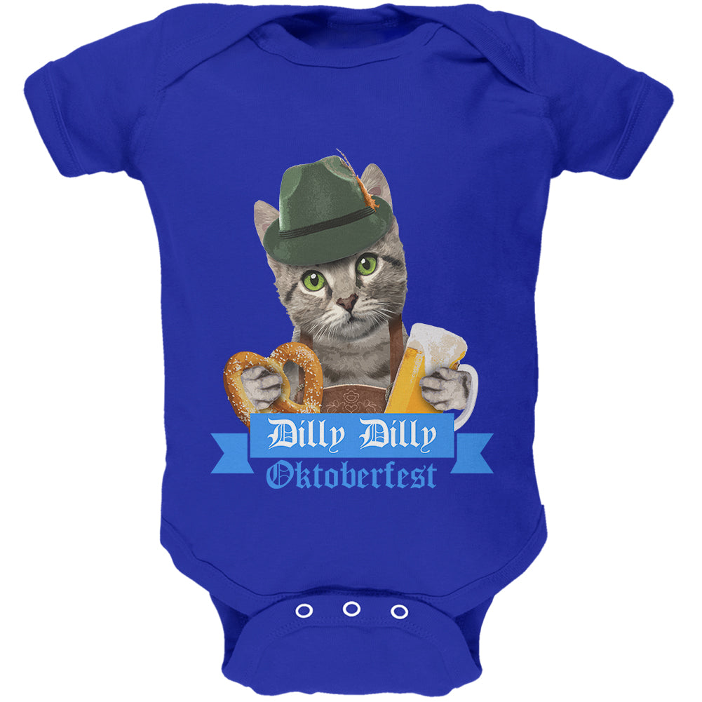 Dilly Dilly Oktoberfest Funny Cat Soft Baby One Piece Baby One Piece Old Glory 0-3M Royal 