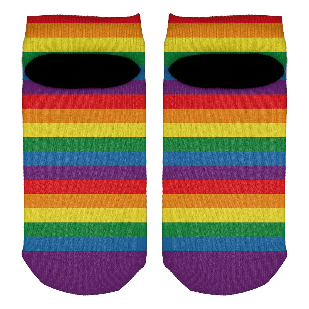 LGBT Multi Rainbow Gay Pride Flag All Over Adult Ankle Socks Socks Old Glory   