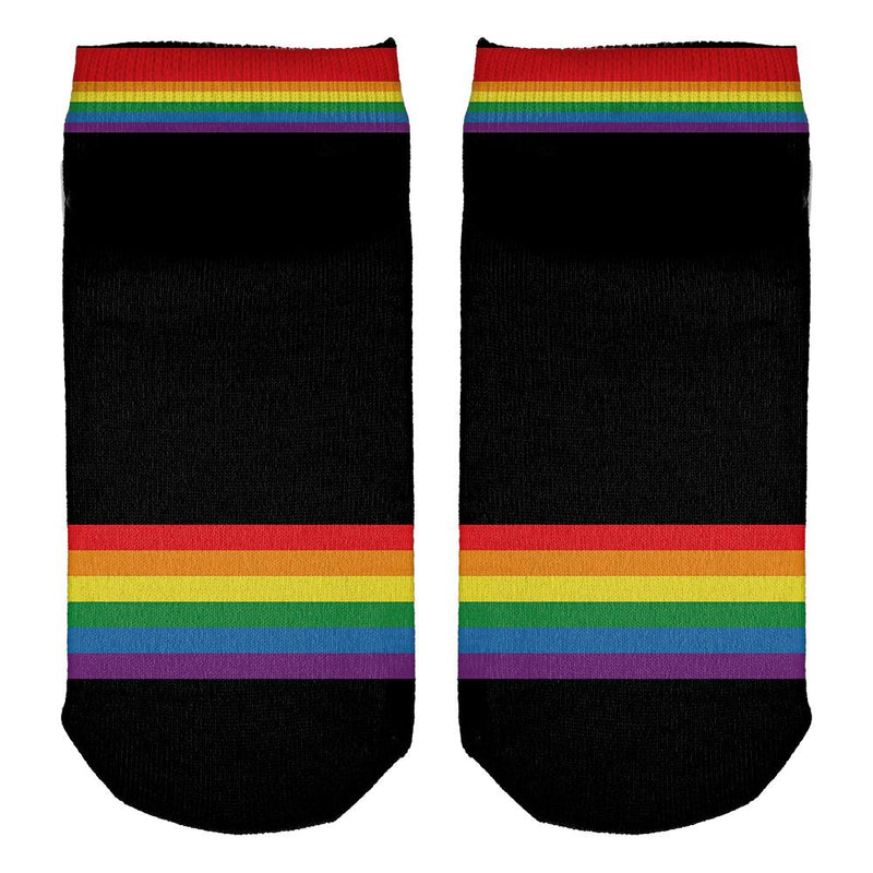 LGBT Proud Rainbow Gay Pride Flag All Over Adult Ankle Socks Socks Old Glory   