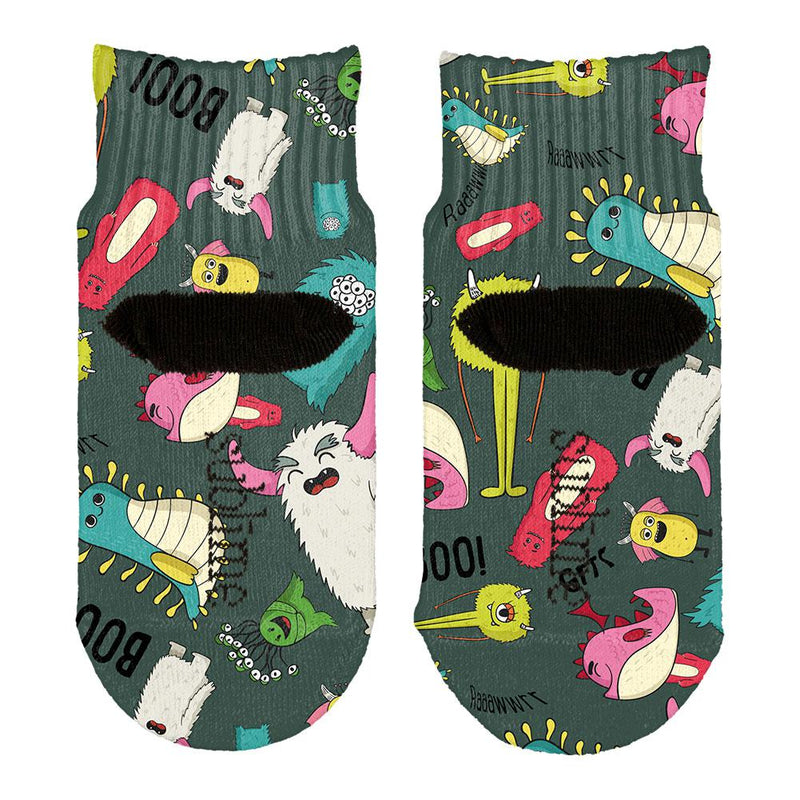 Cute Monster Pattern All Over Toddler Ankle Socks Toddler Socks Old Glory   