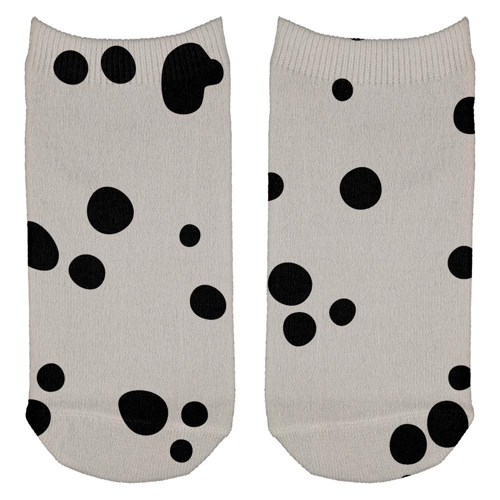 Dog Dalmatian Spots All Over Adult Ankle Socks Socks Old Glory OS White 