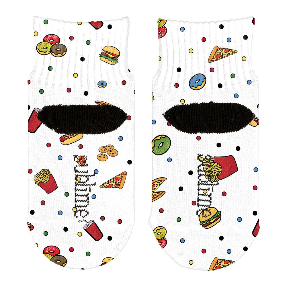 Junk Food Pattern All Over Toddler Ankle Socks Toddler Socks Old Glory   