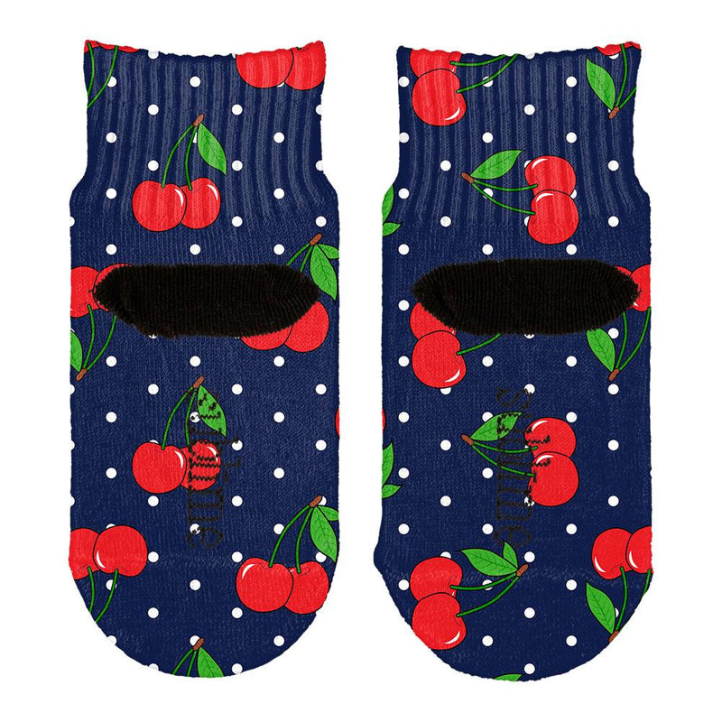 Fruit Cherry Cherries Repeat Pattern All Over Toddler Ankle Socks Toddler Socks Old Glory   