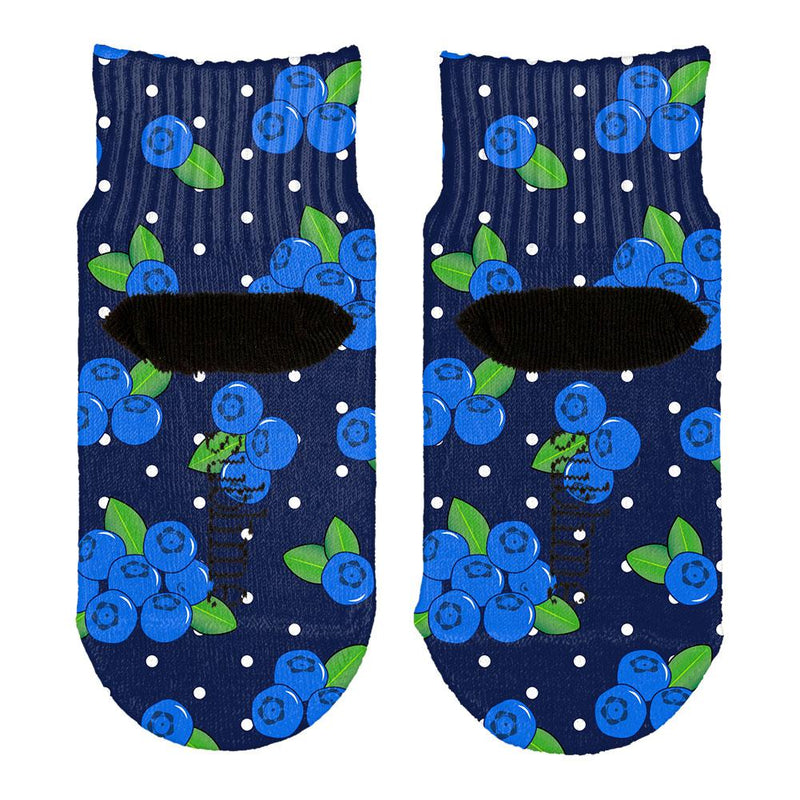 Fruit Blueberry Blueberries Repeat Pattern All Over Toddler Ankle Socks Toddler Socks Old Glory   