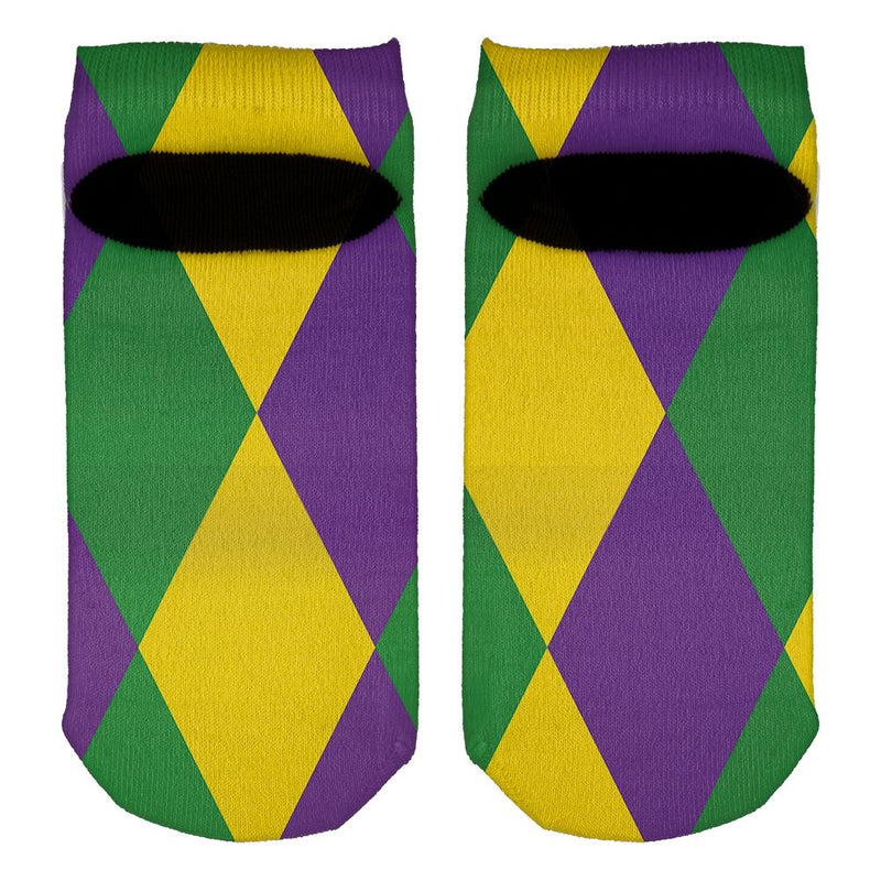 Mardi Gras Jester Costume All Over Adult Ankle Socks Socks Old Glory   