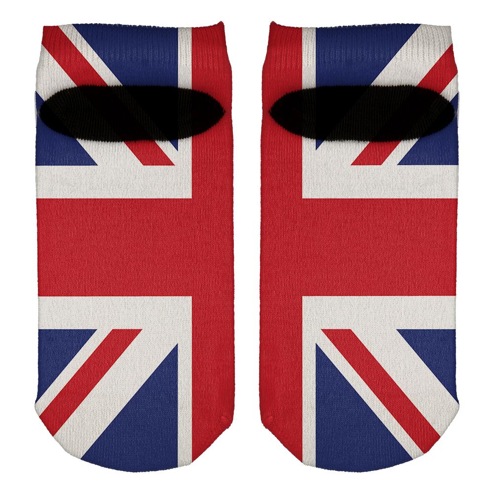 British Flag Union Jack All Over Adult Ankle Socks Socks Old Glory   