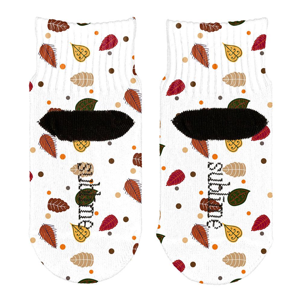 Autumn Leaves Pattern All Over Toddler Ankle Socks Toddler Socks Old Glory   