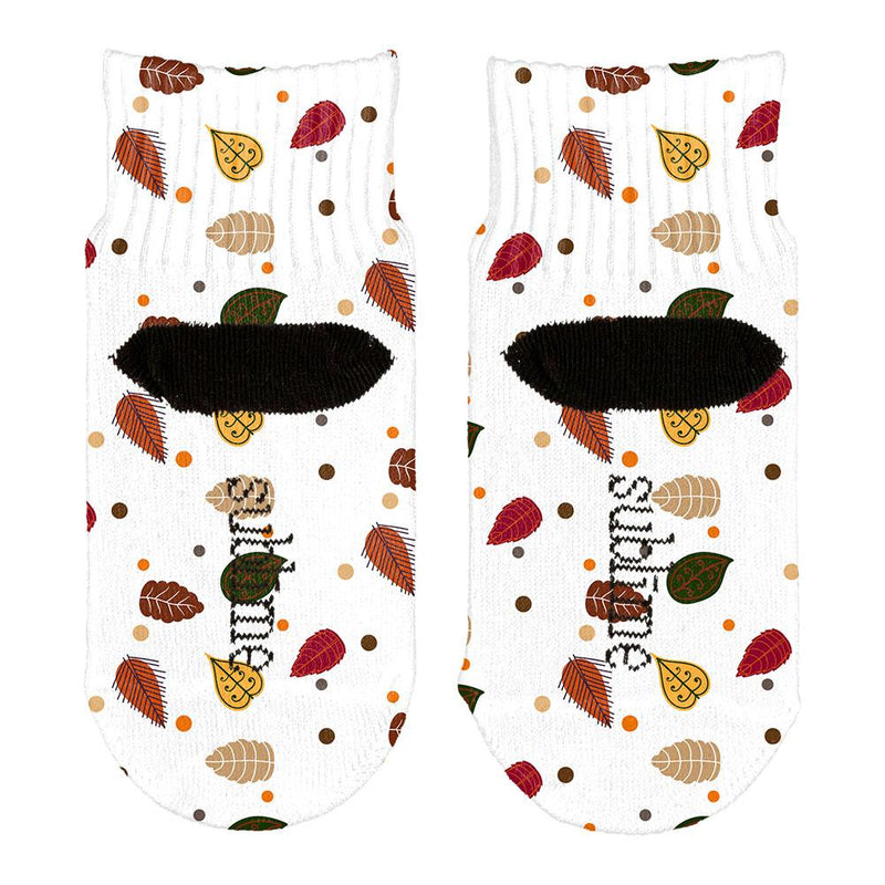 Autumn Leaves Pattern All Over Toddler Ankle Socks Toddler Socks Old Glory   