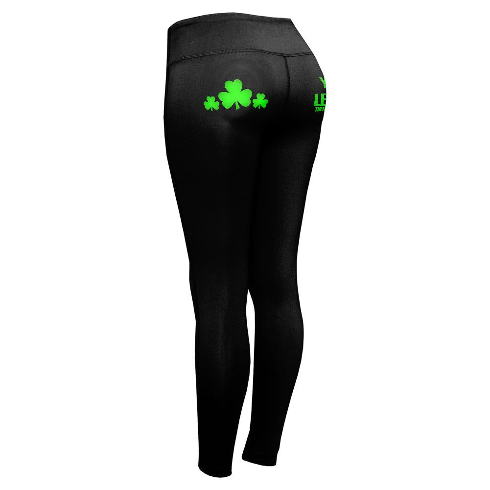 St Patrick's Day Leprechaun Women's Performance Leggings Women's Leggings Old Glory   