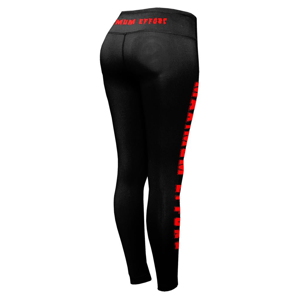 Maximum Effort Womens Performance Leggings Women's Leggings Old Glory 2XL Black 