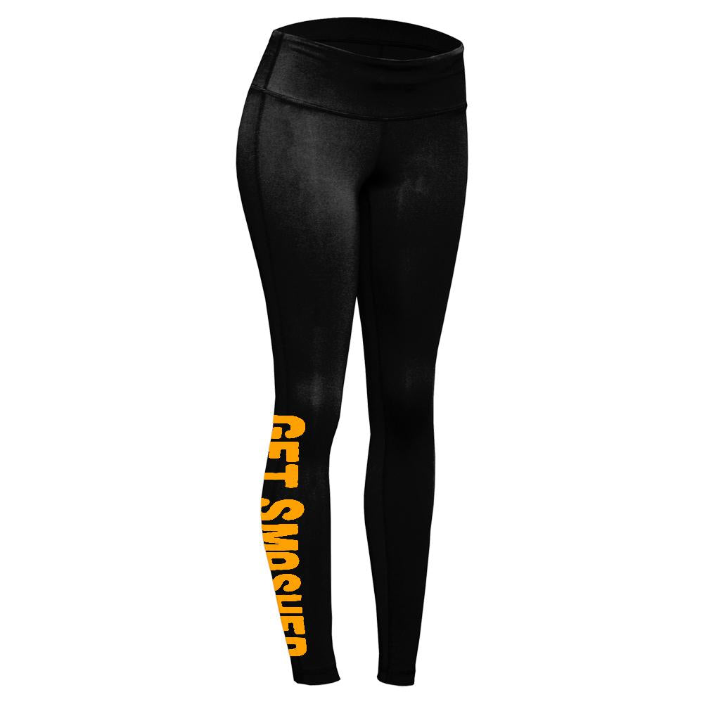 Halloween Jack-O-Lantern Get Smashed Pumpkin Lover Womens Performance Leggings Women's Leggings Old Glory   