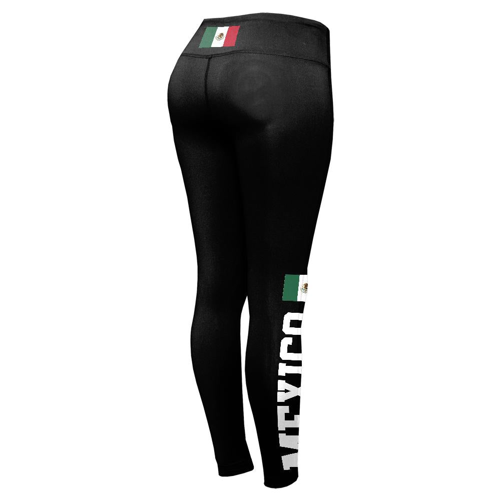 World Cup Mexico Womens Performance Leggings Women's Leggings Old Glory 2XL Black 