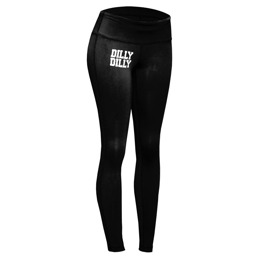 Dilly Dilly College Womens Performance Leggings Women's Leggings Old Glory 2XL Black 