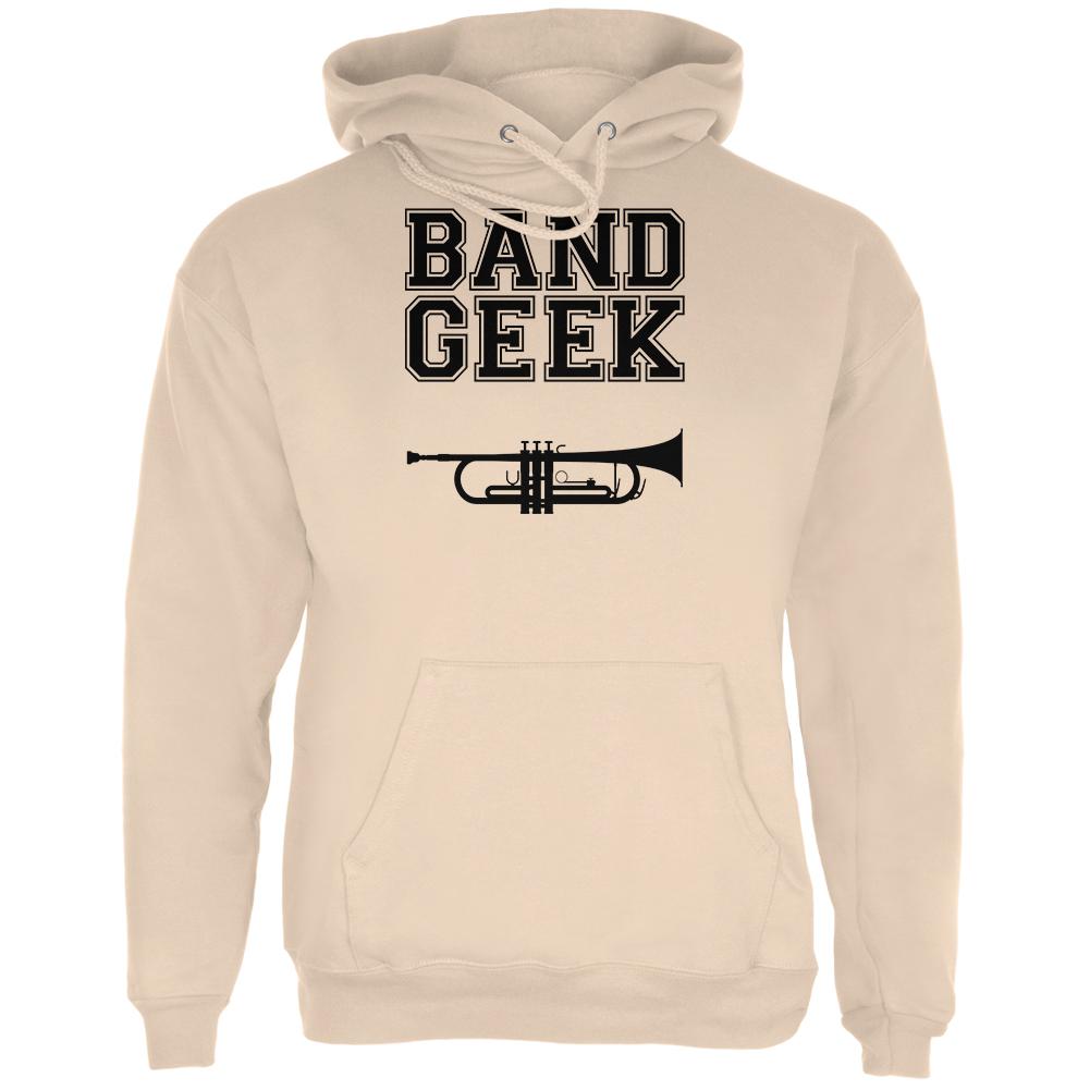 Band Geek Trumpet Mens Hoodie Men's Hoodies Old Glory 2XL Brown 