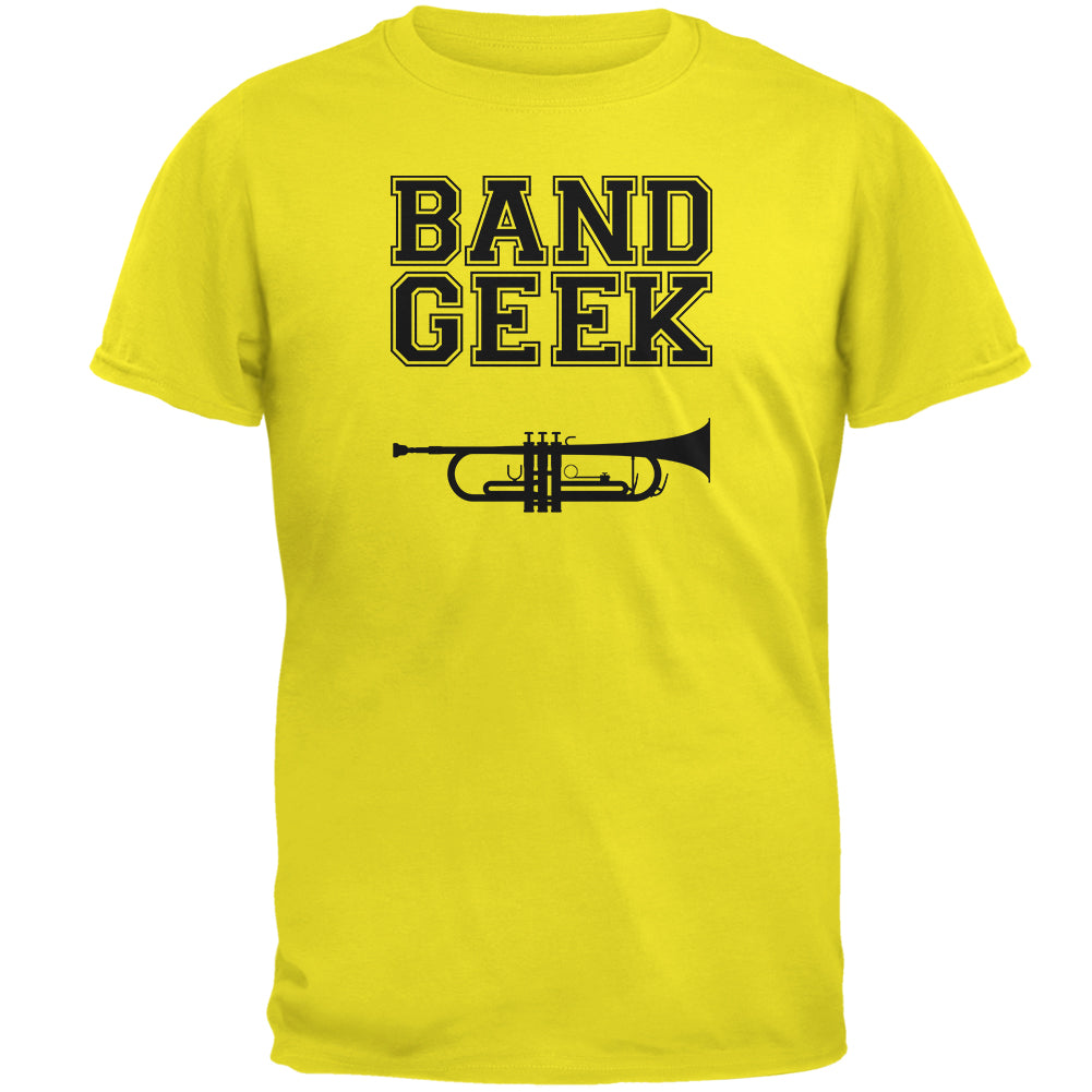 Band Geek Trumpet Mens T Shirt Men's T-Shirts Old Glory 2XL Bright Yellow 