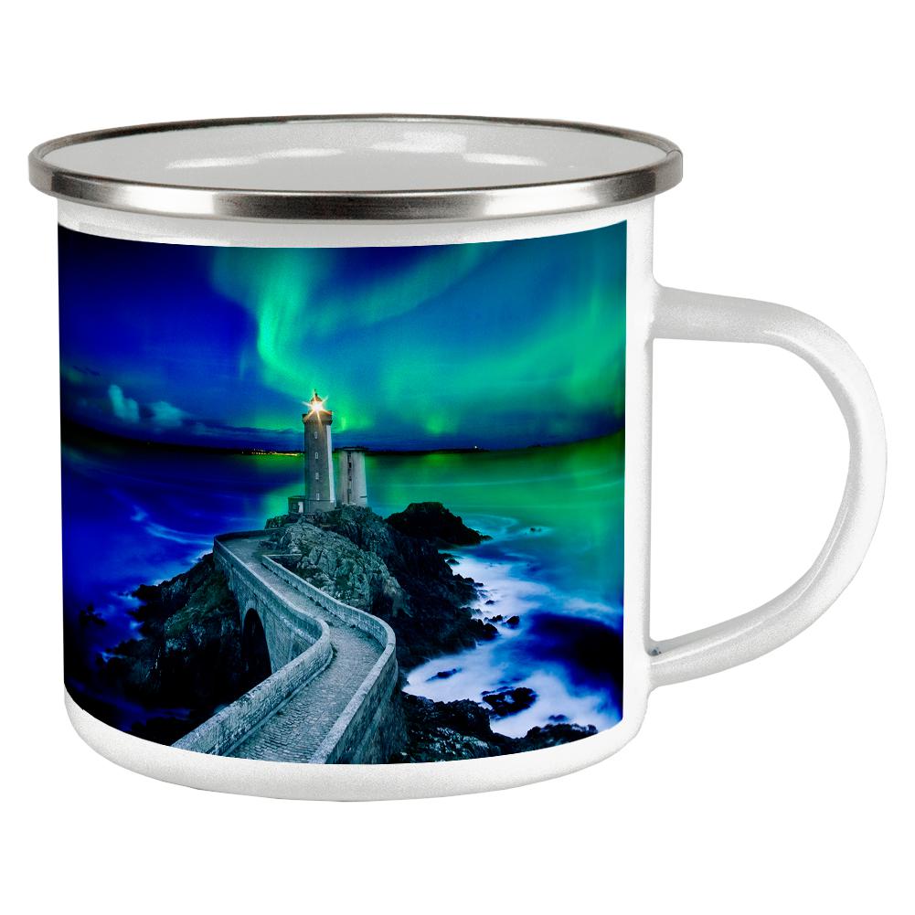 Northern Lights Aurora Lighthouse Camp Cup Mugs Old Glory OS Multi 