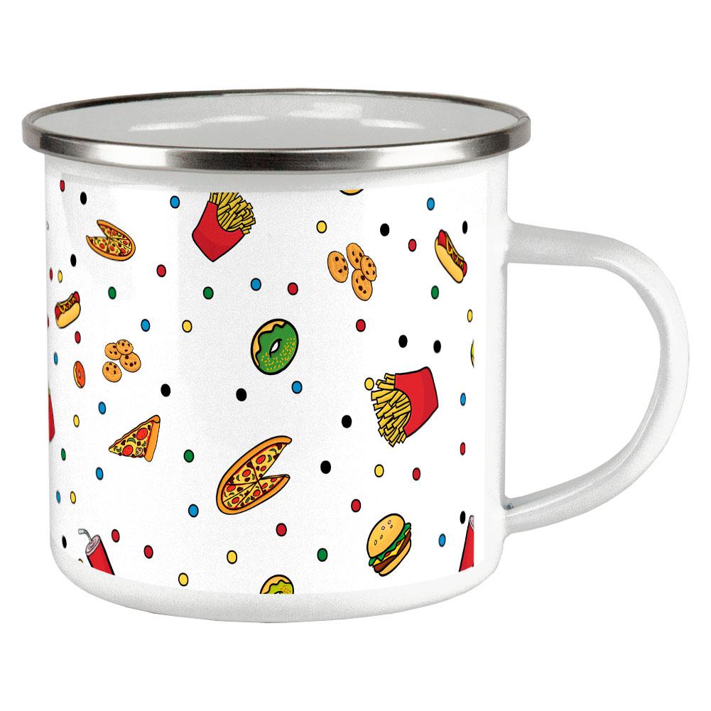 Junk Food Pattern Camp Cup Mugs Old Glory OS Multi 