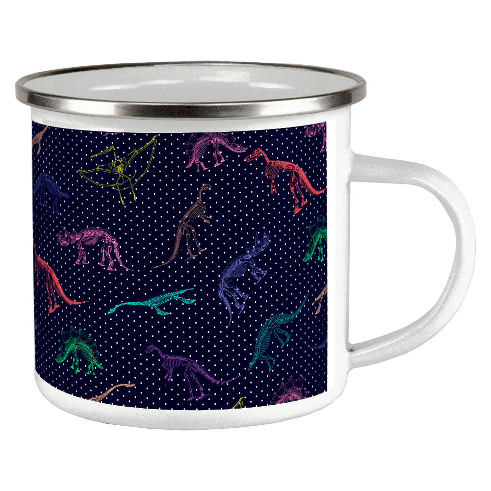 Dino Dinosaur Color Pattern Cute Camp Cup Mugs Old Glory OS Multicolored 