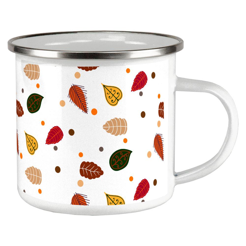 Autumn Leaves Pattern Camp Cup Mugs Old Glory OS Multi 