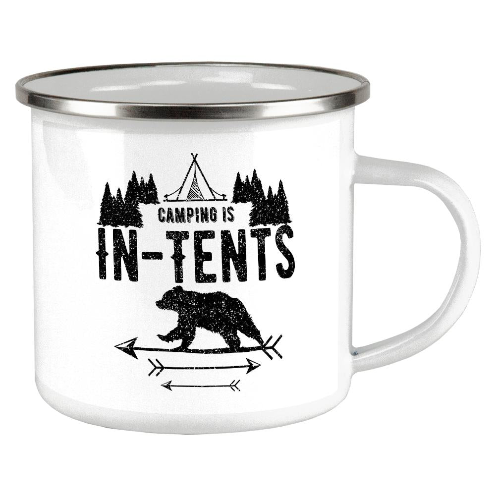 Camping Is In Tents Intense Funny Pun Camp Cup Mugs Old Glory OS Multi 