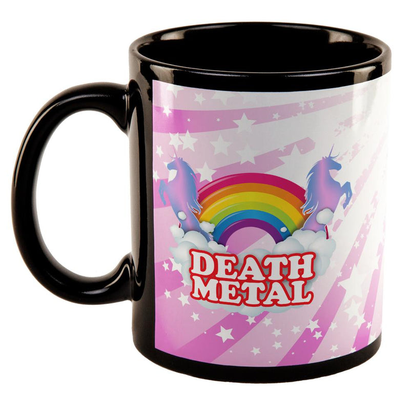 Death Metal Rainbow All Over Black Out Coffee Mug Coffee Mugs Old Glory   