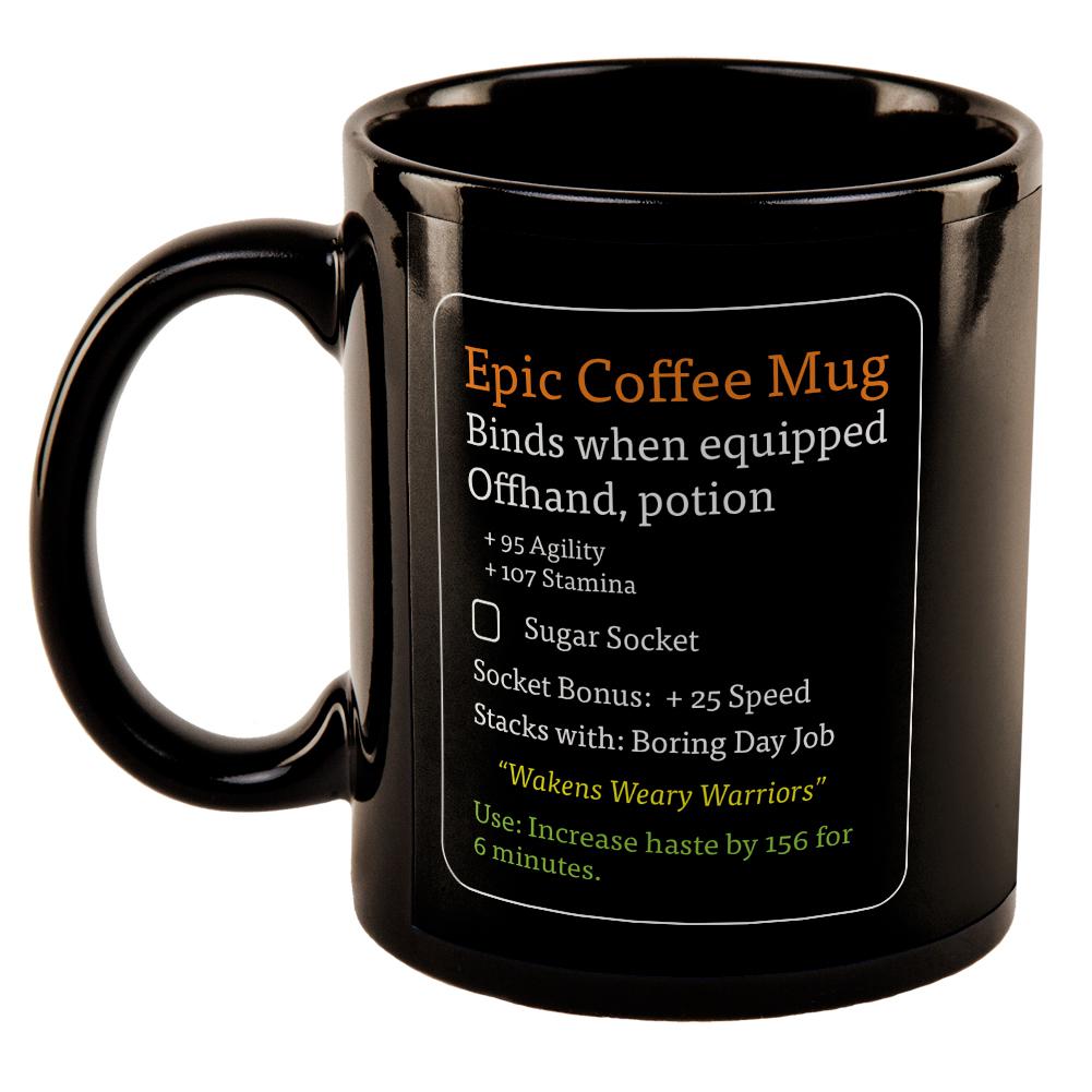 RPG Epic Mug All Over Black Out Coffee Mug Coffee Mugs Old Glory   