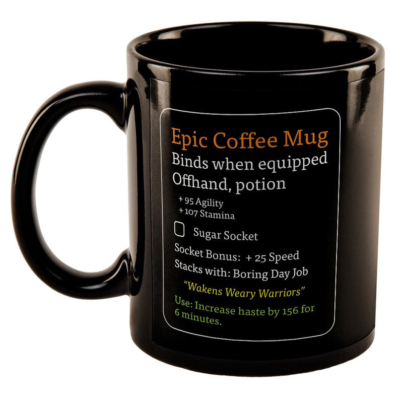 RPG Epic Mug All Over Black Out Coffee Mug Coffee Mugs Old Glory   